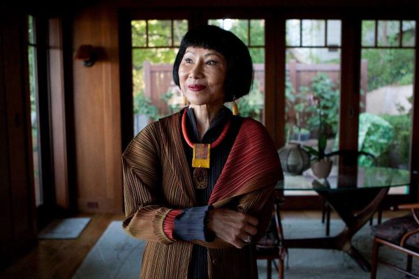 2013: Author, Amy Tan, in her home in Sausalito, California.