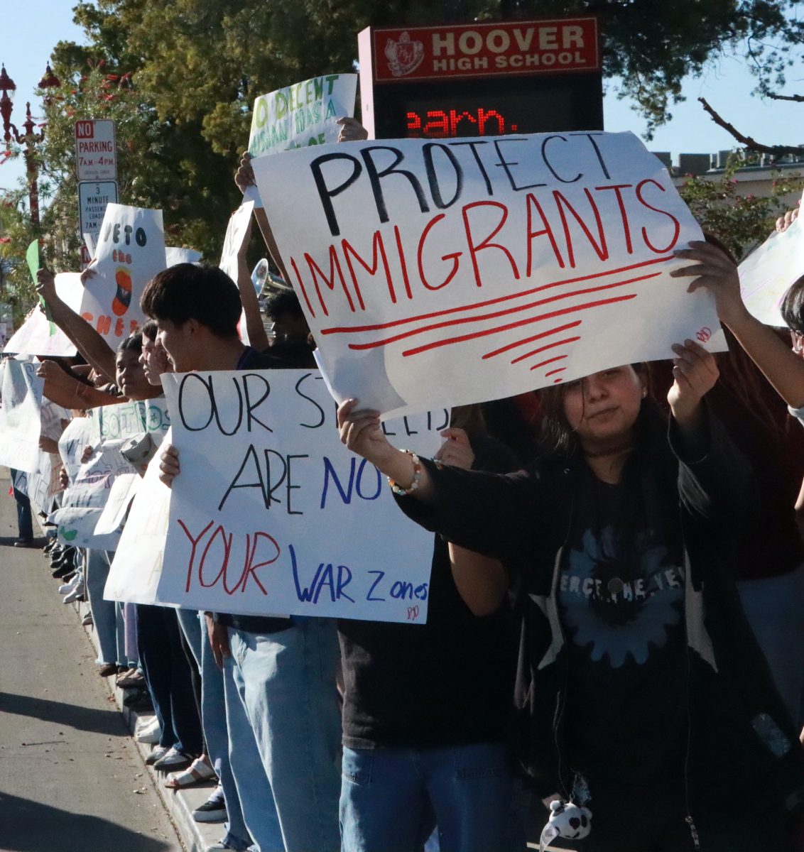 Hoover protests with the nation